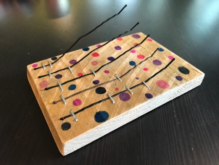 Bobby Pin Thumb Piano - finished piano