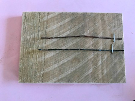 Bobby Pin Thumb Piano - two pins