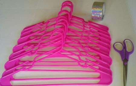 Clothes Hangers Wall Decoration - supplies