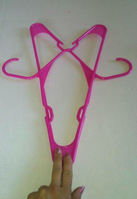 Clothes Hangers Wall Decoration - position first 2 hangers