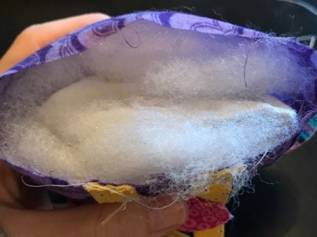 Fabric Chicken Doorstop - add more stuffing around insert