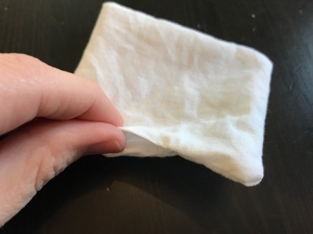 Fabric Chicken Doorstop - turn right side out