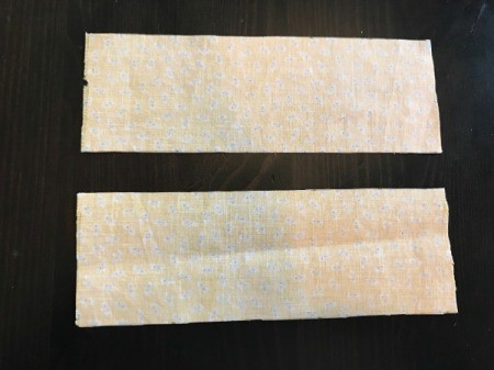 Fabric Chicken Doorstop - cut strips for legs