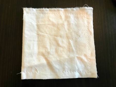 Fabric Chicken Doorstop - cut and sew insert leaving and opening for turning and filling