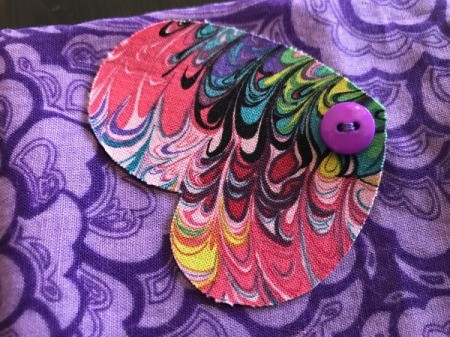 Fabric Chicken Doorstop - sew wings on with a button