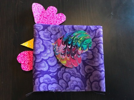 Fabric Chicken Doorstop - turn chicken right side out