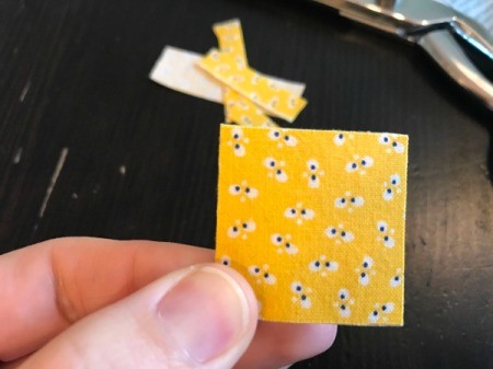 Fabric Chicken Doorstop - cut out finished beak