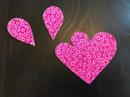 Fabric Chicken Doorstop - finished waddle and comb