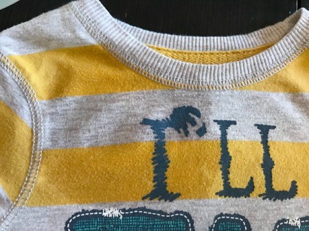 White Vinegar for Removing Sticker Residue from Clothing - allow clothing to dry