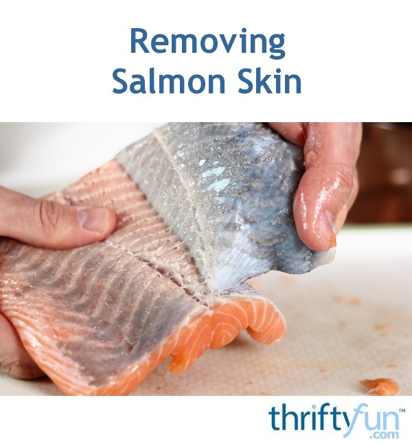 a beautifully cooked salmon filet with the skin on