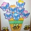 Spring Flowers Fine Motor Coloring and Velcro Activity - activity in use