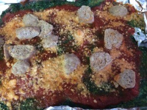 Spinach Bake on tray