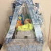 DIY Newborn Baby Gift Basket - finished basket for a boy