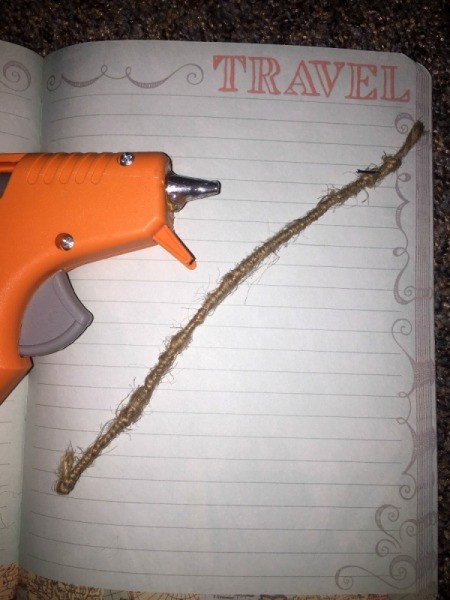 Ribbon Flowers - wrap wire with twine