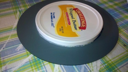 Mirror Mirror on the Wall - plastic lid glued to back of mirror