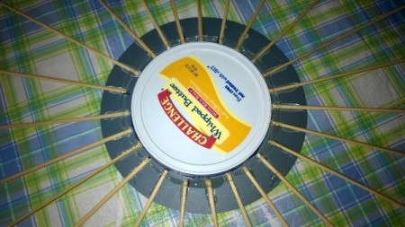 Mirror Mirror on the Wall - skewers attached and extra glue line placed