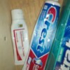 A tube of toothpaste and one of hydrocortisone cream.