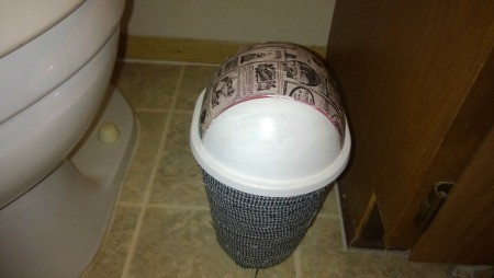 Refurbishing a Small Trash Can