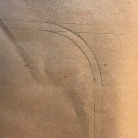 Clothespin Apron - closeup of apron with seam allowance