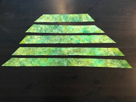 Clothespin Apron - cut strips of bias binding