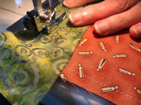 Clothespin Apron - stitching binding