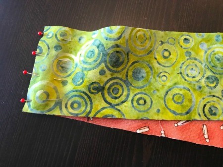 Clothespin Apron - pin ties and waistband together with right sides together