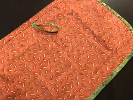 Clothespin Apron - view of finished apron from the back