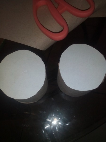 Cling Wrap Roll as Pencil Case - they will fit over the opening of the core