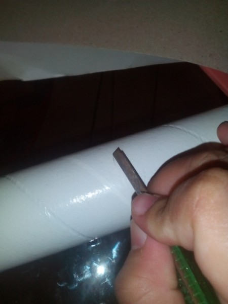 Cling Wrap Roll as Pencil Case - cut cling wrap core to accommodate your tallest pencil