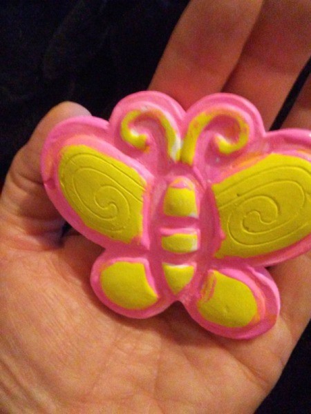 My Dollar General Butterfly - yellow coat