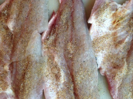 marinading Sea Bass
