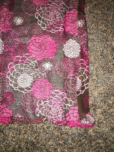 Fabric Covered Recycled Box - fold the edges over and glue down