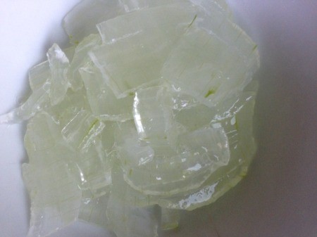 cut and peeled aloe vera