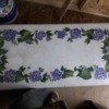 Value of Vintage Mersman Coffee Table - white table with painted flowers and leaves