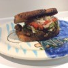 Eggplant Burger on plate