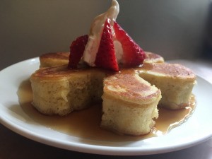 Japanese Style Puff Pancake on plate