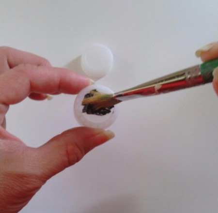 Sumo Wrestler Salt and Pepper Shakers - painting cap black