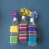 Colorful Hair Tie Vases - three finished vases lying down