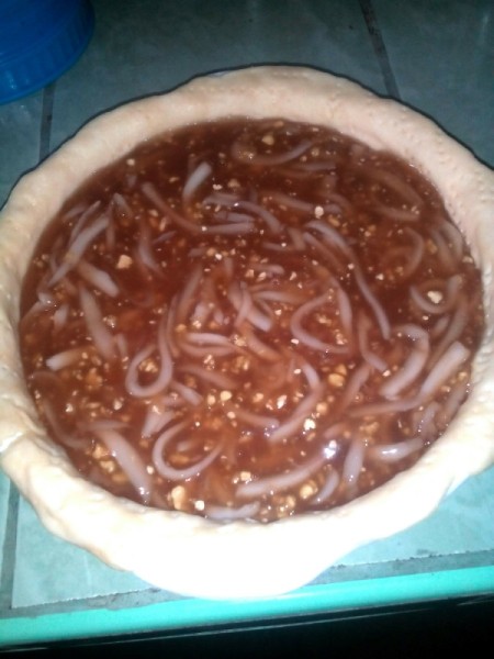 pie shell with filling