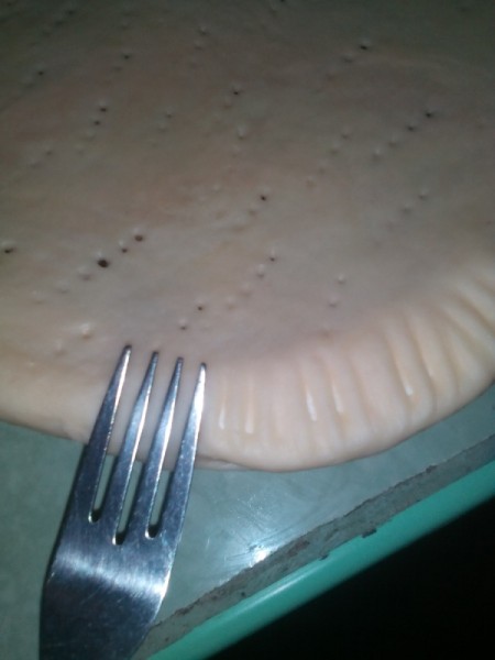 forking edge of Buko Pie