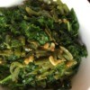 Stir Fry Miso Kale Vegetables in bowl