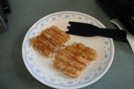 Tator Tot Sandwich on plate