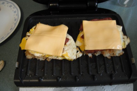 Cheese added to Breakfast Sandwich