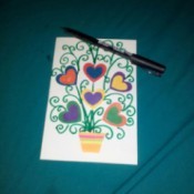 Mother's Day Surprise Greeting Card - decorate the front of the card