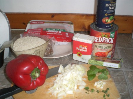 Unstuffed Peppers ingredients