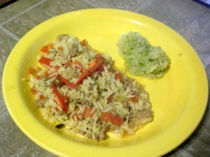 Unstuffed Peppers on plate