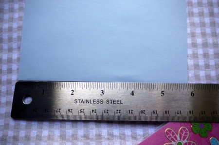 Easy Elegant Paper Party Favours - measuring the 6 inch side