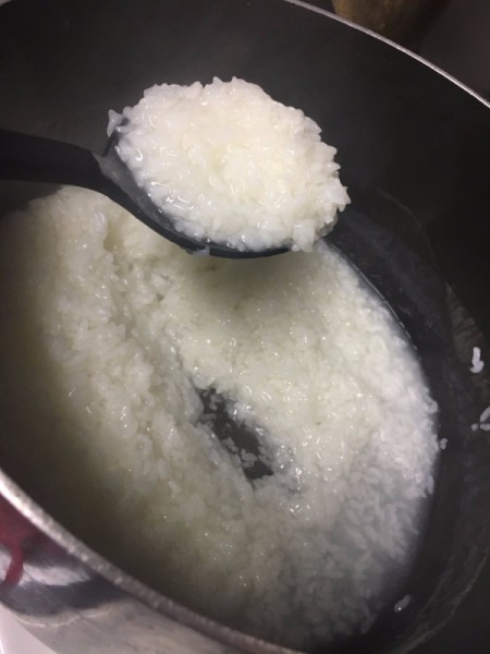 cooked Rice in pan
