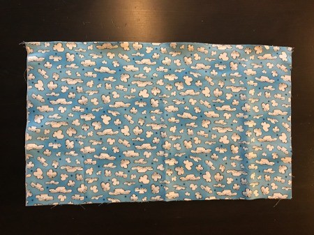 Book Pocket Pillow - lay the two pocket pieces right sides together and pin