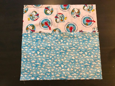 Book Pocket Pillow - basted on